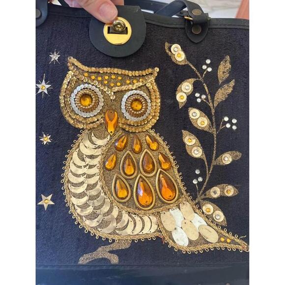 Other - 1970s Vintage Owl Enid Collins Beaded Purse